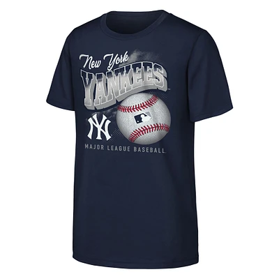 T-shirt bleu marine pour jeunes New York Yankees Outta Here