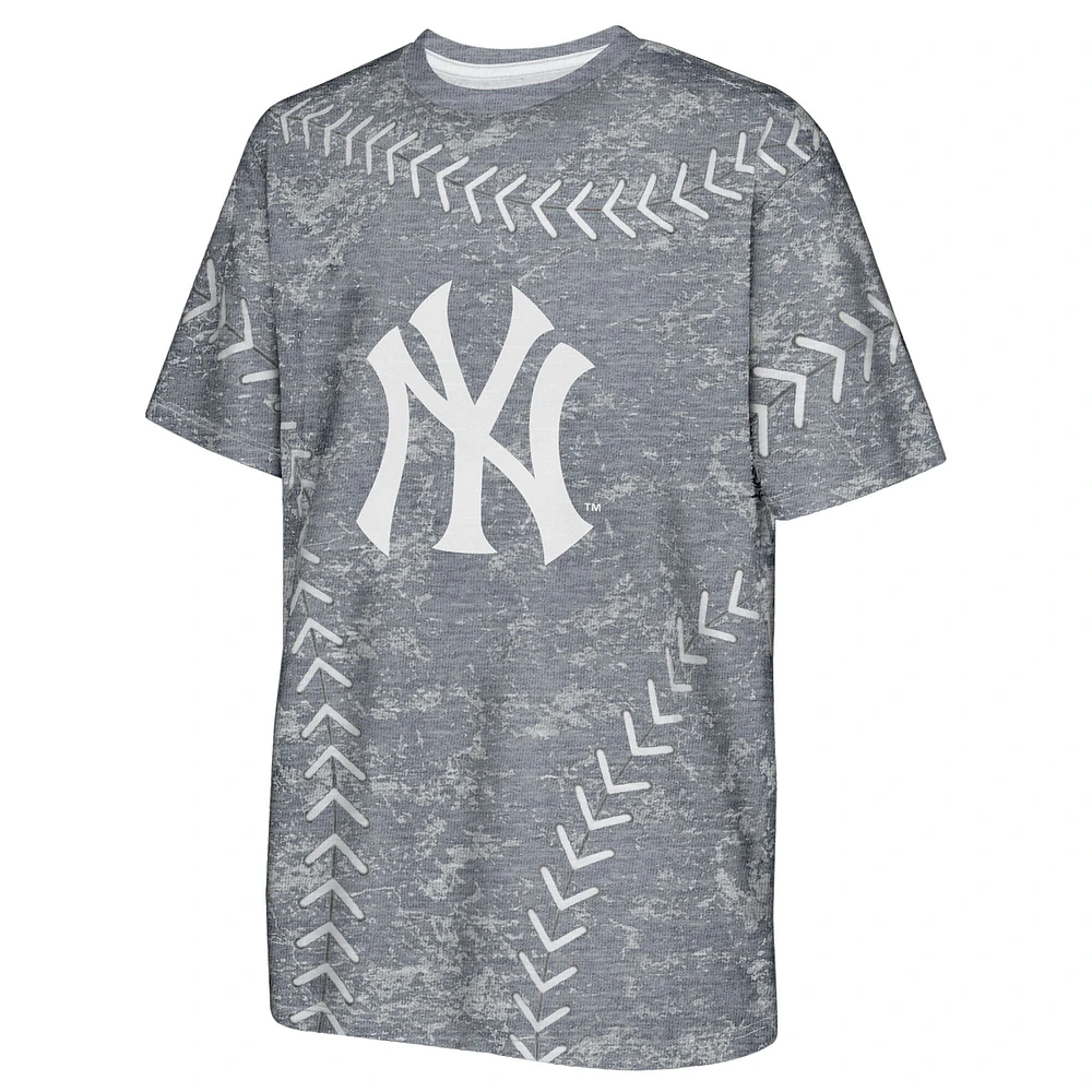 T-shirt bleu marine pour jeunes New York Yankees Slide Score Bold
