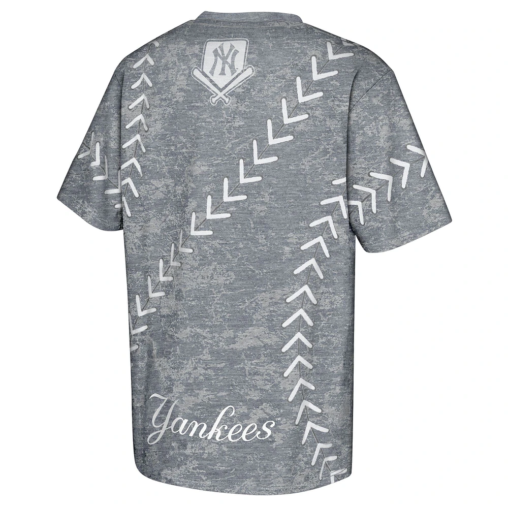 T-shirt bleu marine pour jeunes New York Yankees Slide Score Bold