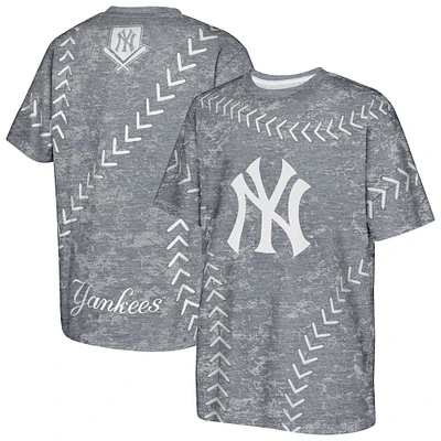 T-shirt bleu marine pour jeunes New York Yankees Slide Score Bold