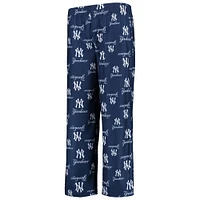 Pantalon bleu marine avec logo imprimé couleur de l'équipe des Yankees New York pour jeunes