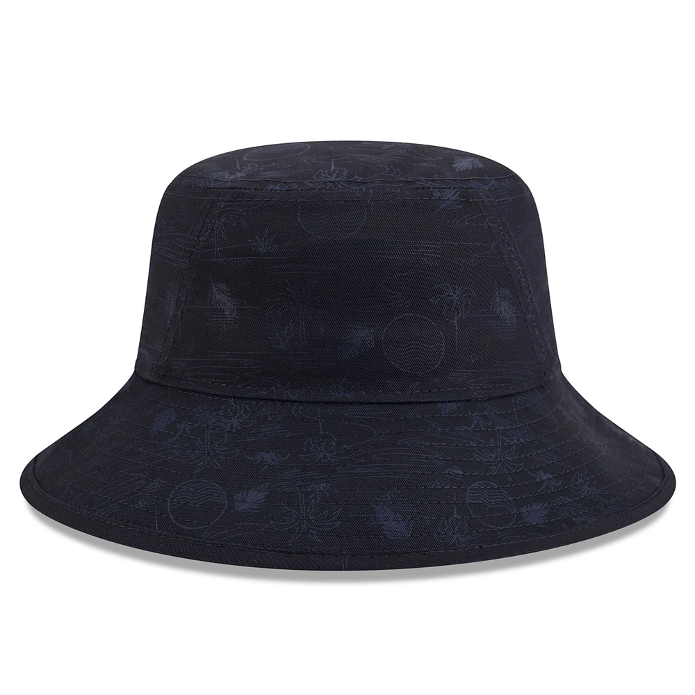 Youth New Era  Navy New York Yankees 2025 Spring Training All Over Print Bucket Hat