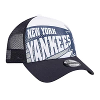 Youth New Era Navy New York Yankees Bloom 9FORTY Adjustable Hat