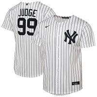Maillot de joueur Nike Aaron Judge blanc New York Yankees Home Replica 2.0 pour jeune