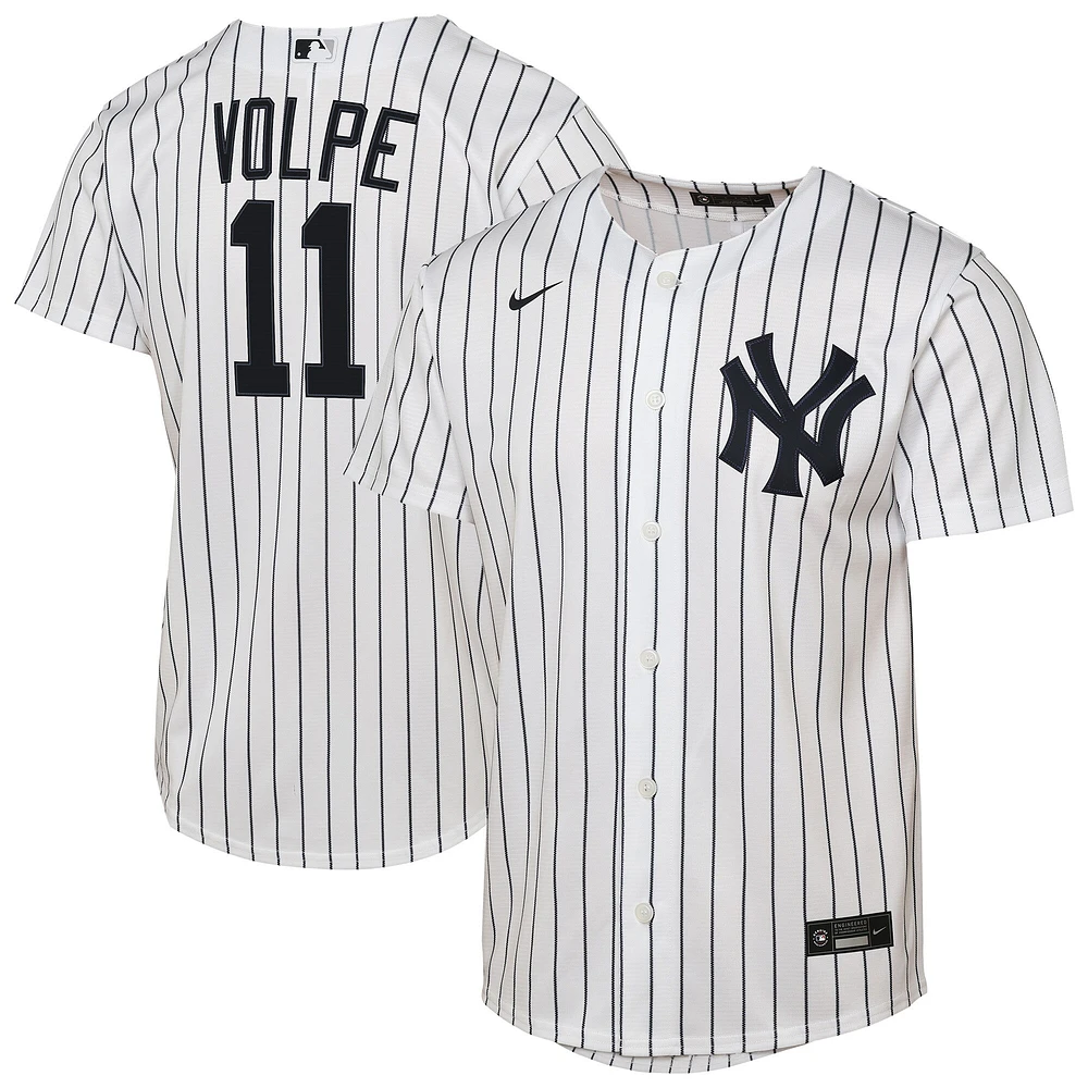 Maillot de joueur Nike Anthony Volpe blanc New York Yankees Home Replica 2.0 pour jeune