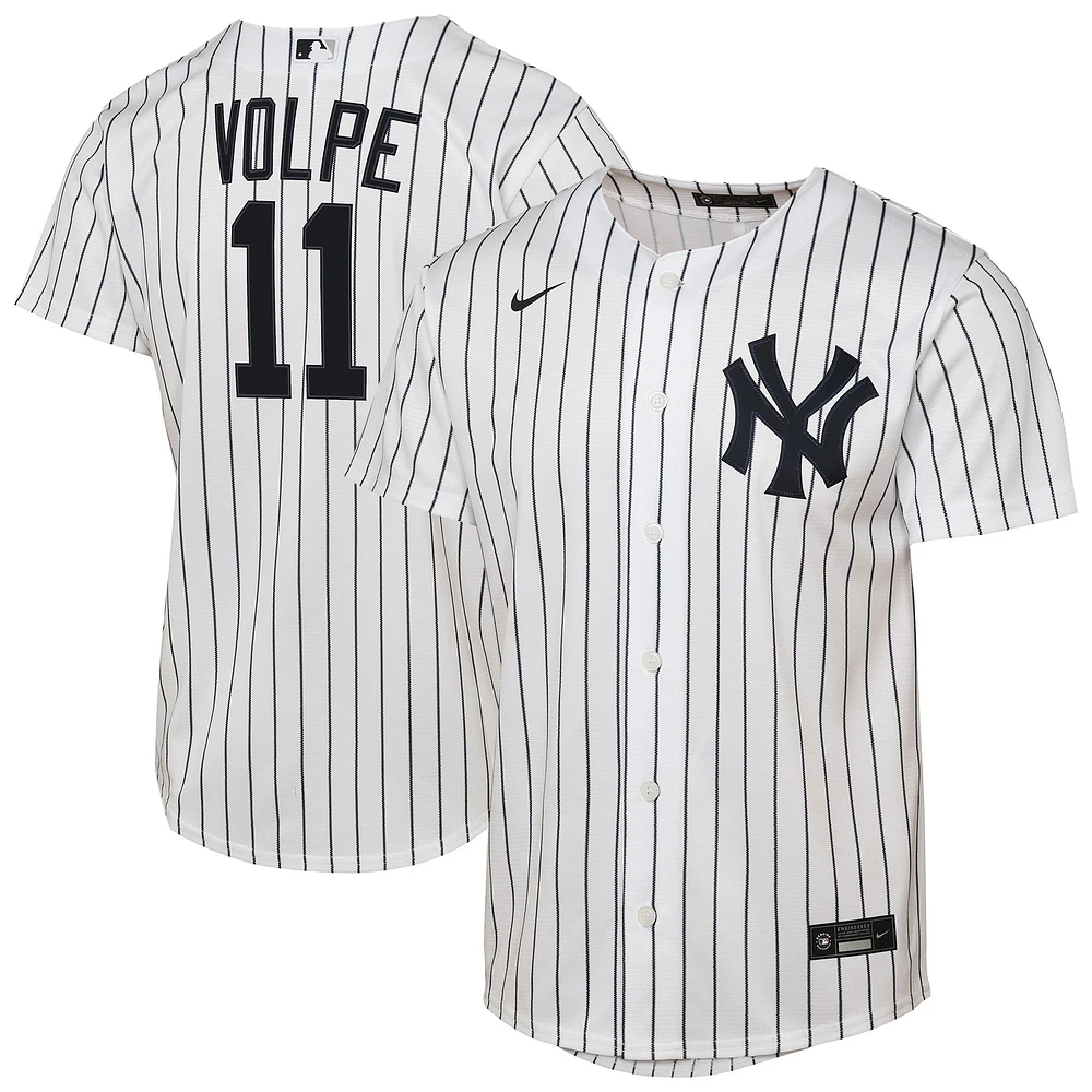 Maillot de joueur Nike Anthony Volpe blanc New York Yankees Home Replica 2.0 pour jeune