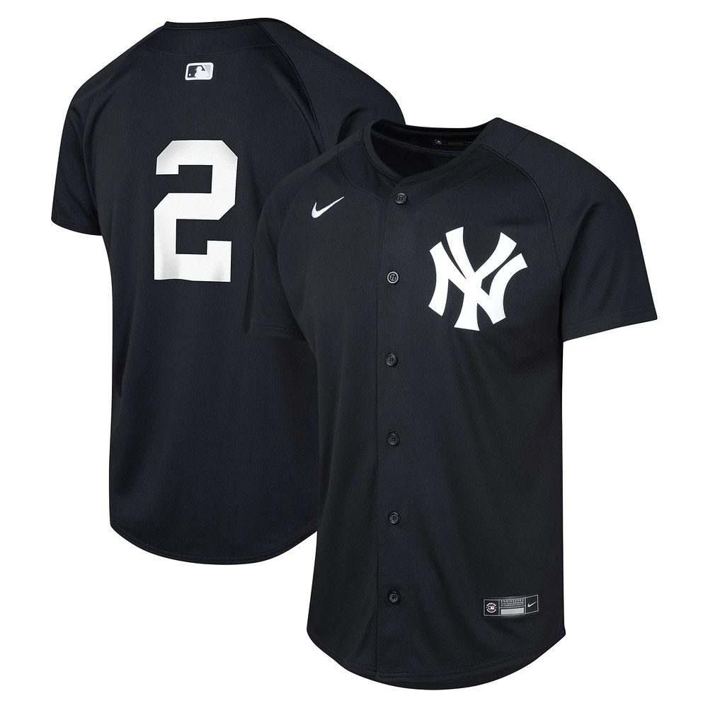 Maillot de joueur alternatif limité Nike Derek Jeter pour jeunes des Yankees New York, bleu marine