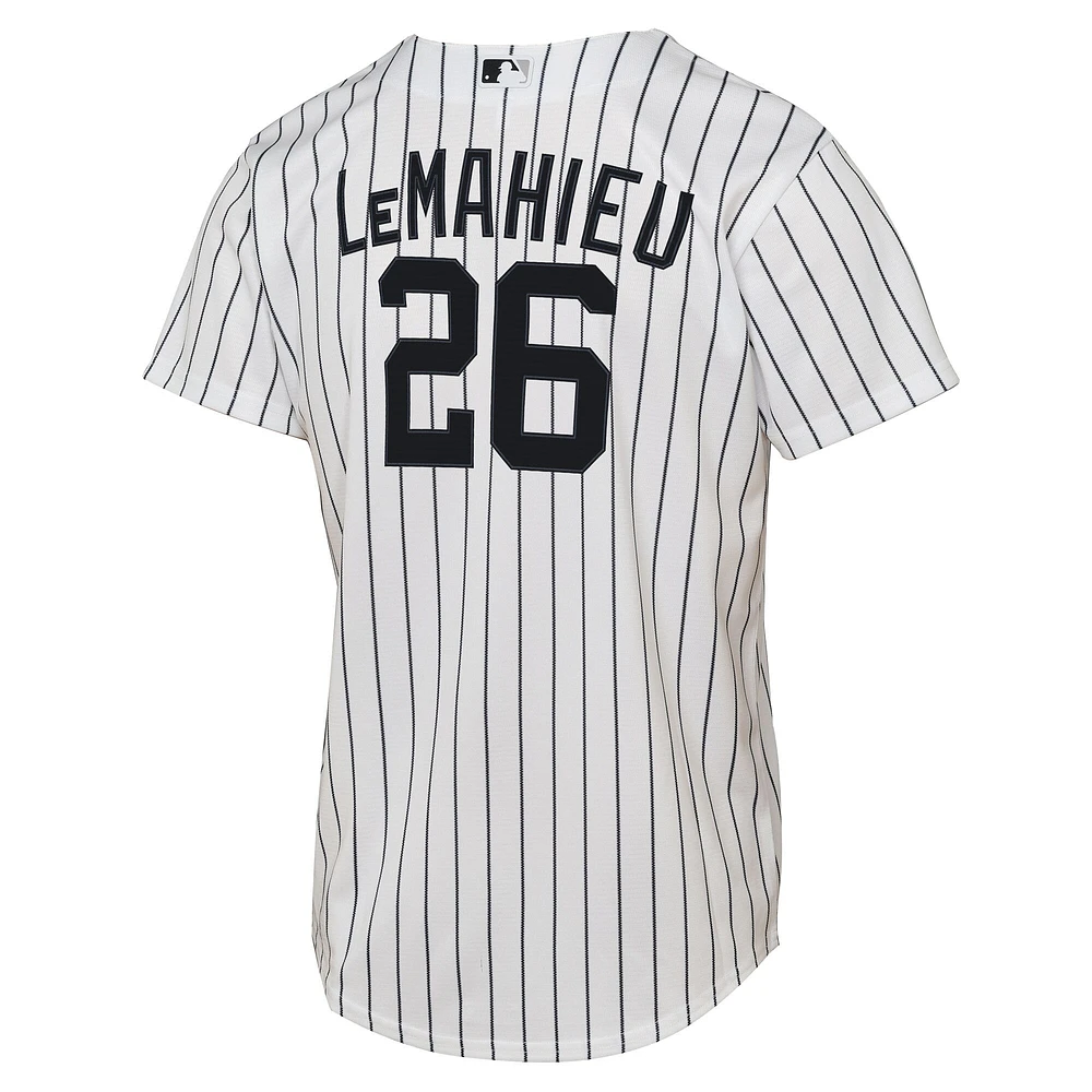 Maillot de joueur Nike DJ LeMahieu blanc New York Yankees Home Replica 2.0 pour jeune