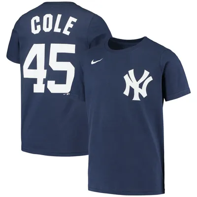 Men's Nike Gerrit Cole Navy New York Yankees Name & Number T-Shirt