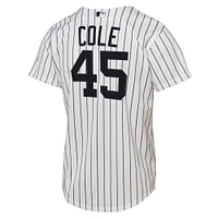 Maillot de joueur Nike Gerrit Cole blanc New York Yankees Home Replica 2.0 pour jeunes