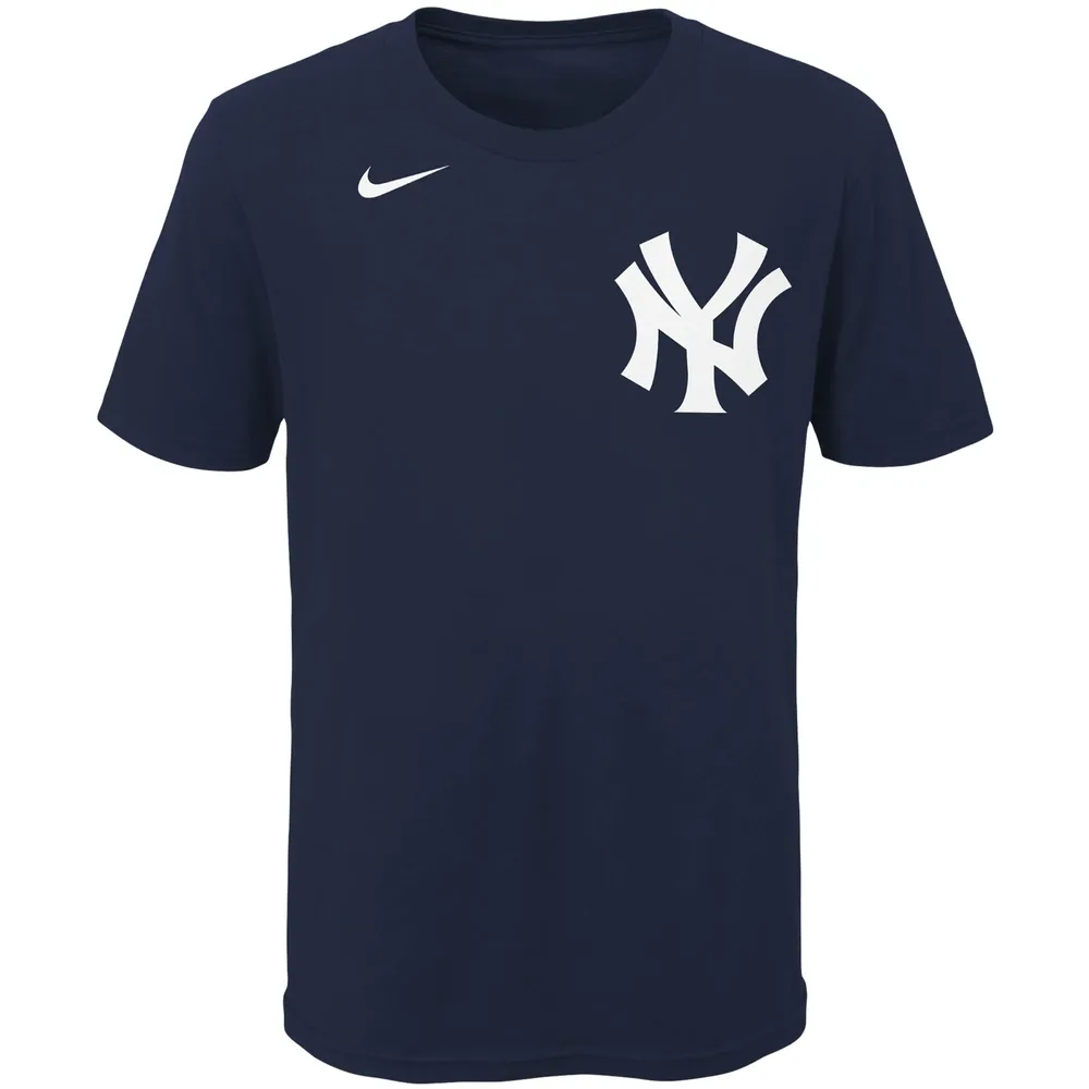 Youth Nike Giancarlo Stanton Navy New York Yankees Player Name & Number - T-Shirt