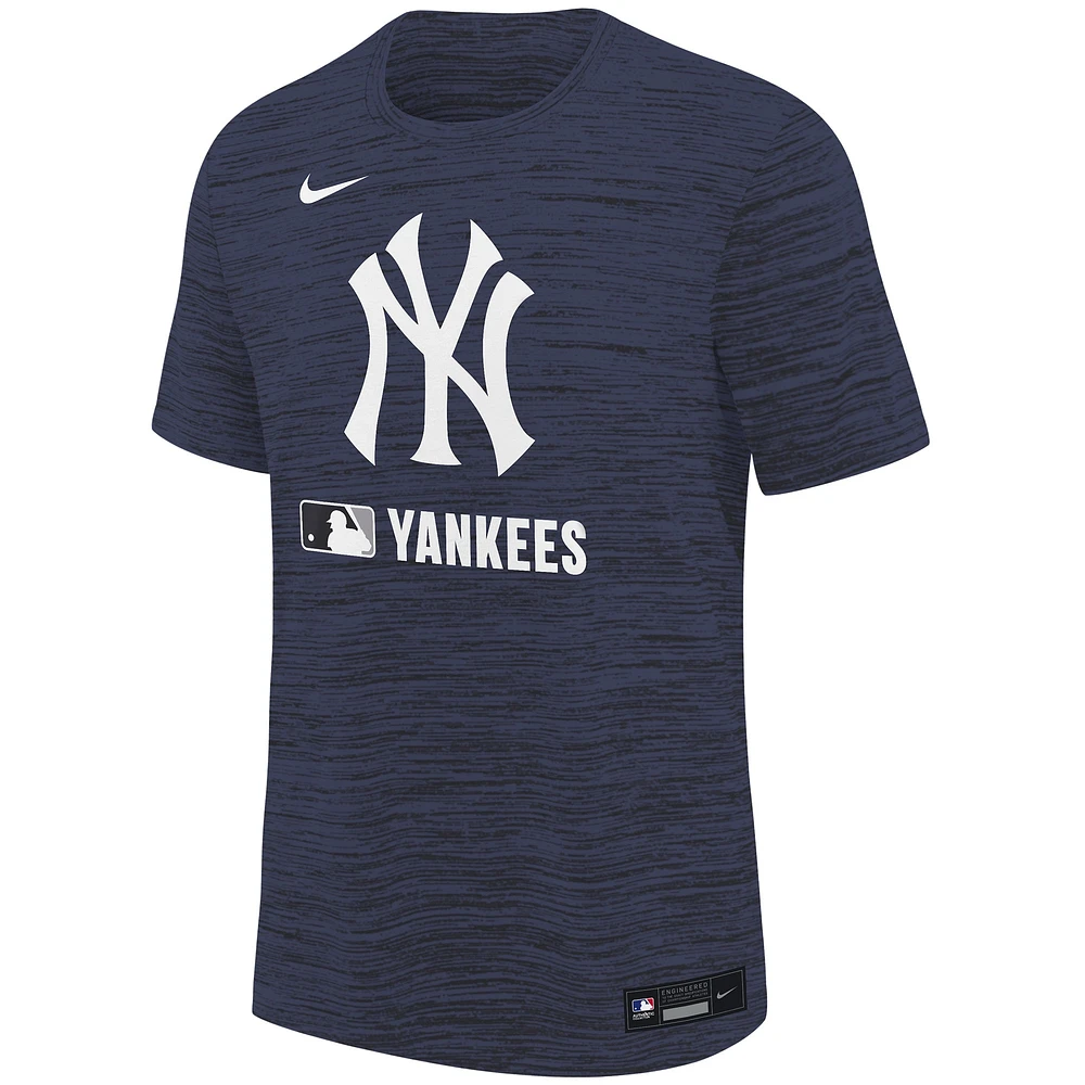 Youth Nike Navy New York Yankees Authentic Collection Velocity Performance T-Shirt