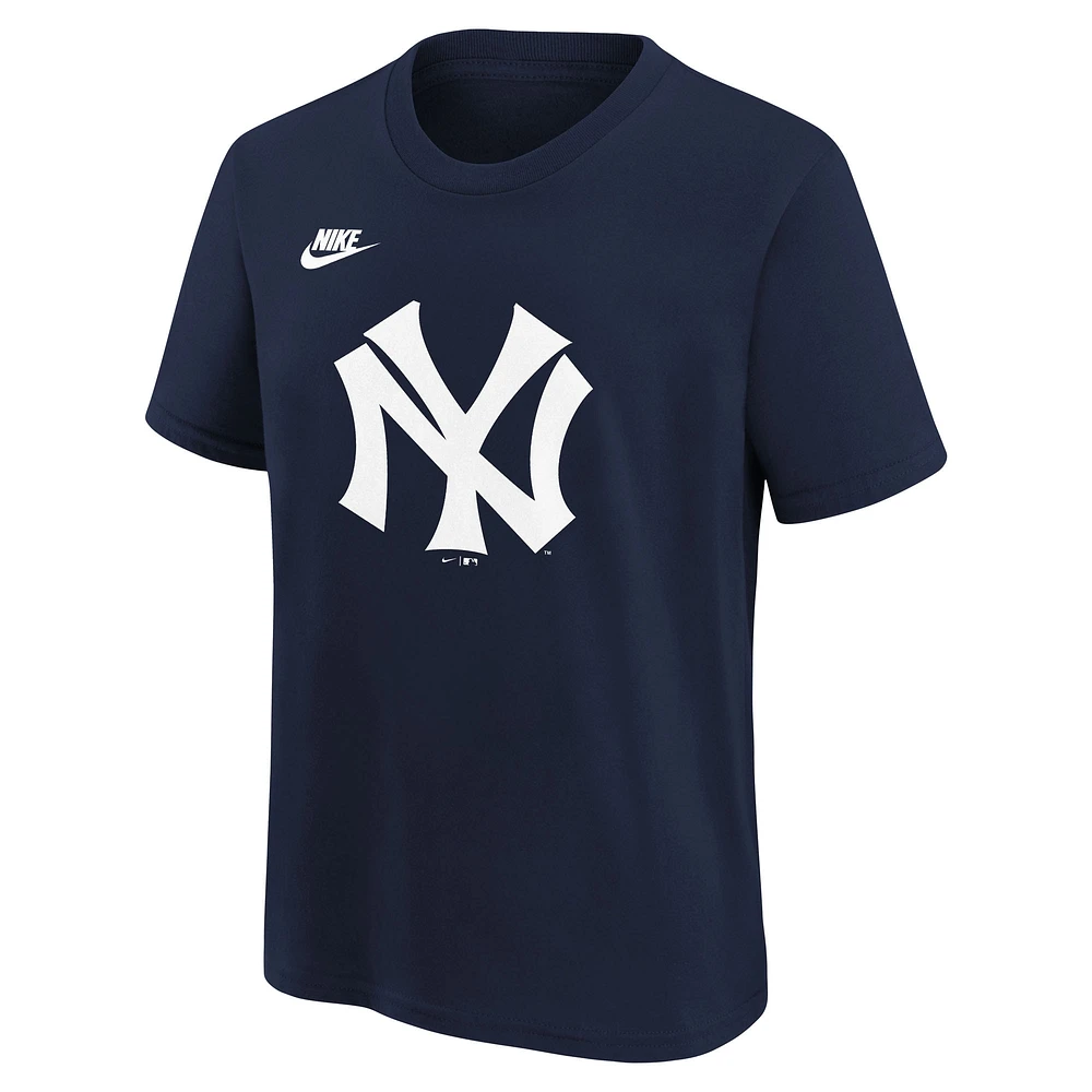 Youth Nike Navy New York Yankees Cooperstown Collection Team Logo T-Shirt