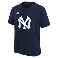 Youth Nike Navy New York Yankees Cooperstown Collection Team Logo T-Shirt