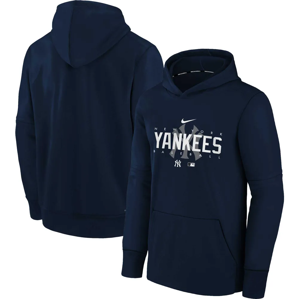 Nike Outerstuff Youth Milwaukee Brewer Pregame Hoodie - Navy - S Each