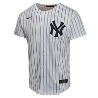 Maillot de match à domicile Nike blanc pour jeunes des Yankees New York