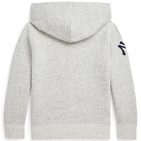 Sweat à capuche pour jeunes Polo Ralph Lauren Heather Grey New York Yankees