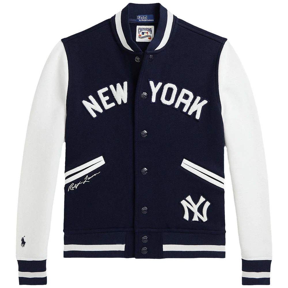 Youth Polo Ralph Lauren  Navy Yankees Fleece Jacket