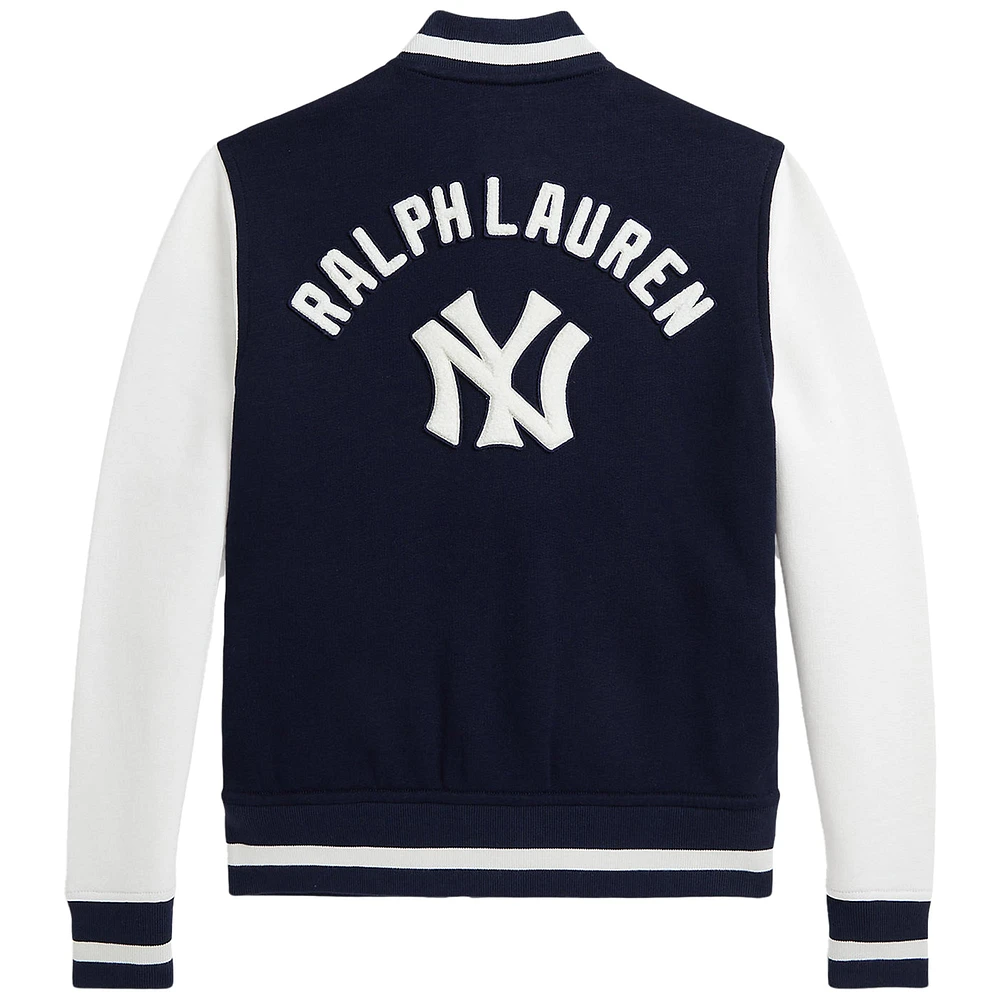 Youth Polo Ralph Lauren  Navy Yankees Fleece Jacket