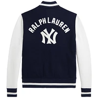 Youth Polo Ralph Lauren  Navy Yankees Fleece Jacket