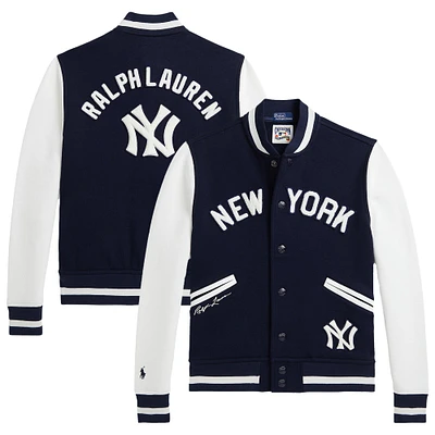 Youth Polo Ralph Lauren  Navy Yankees Fleece Jacket