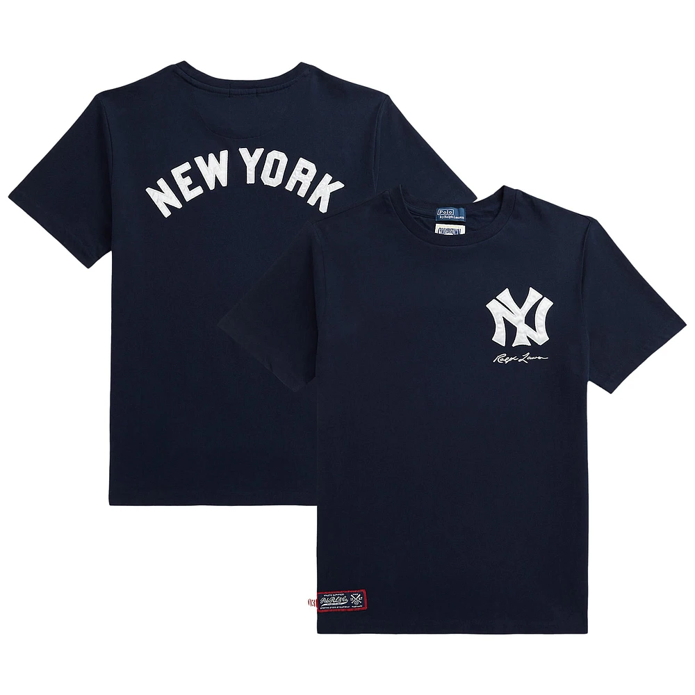 Youth Polo Ralph Lauren  Navy Yankees Jersey T-Shirt