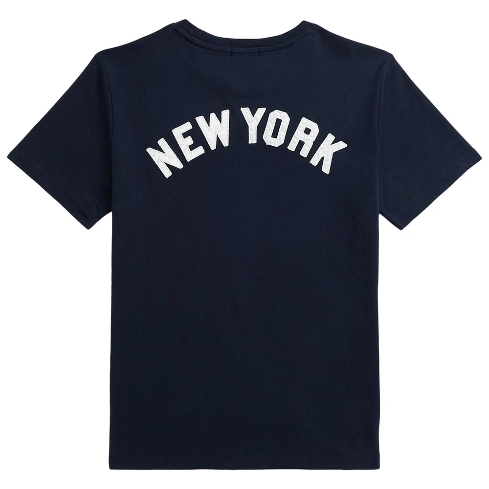 Youth Polo Ralph Lauren  Navy Yankees Jersey T-Shirt