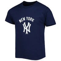 T-shirt de la collection Cooperstown des New York Yankees, doux comme un raisin, bleu marine pour jeunes