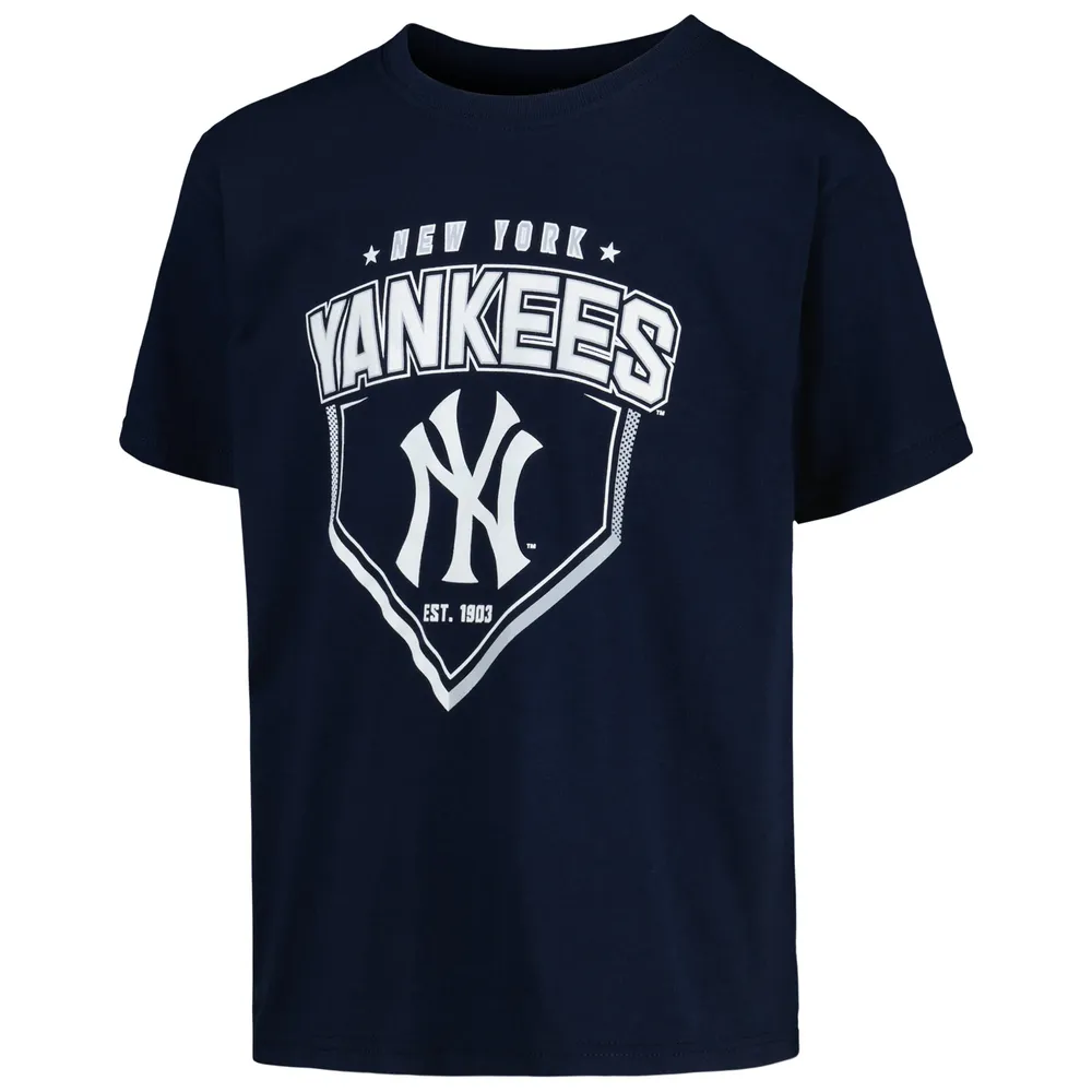 New York Yankees Stitches Youth 3-Piece T-Shirt Combo Set - Gray