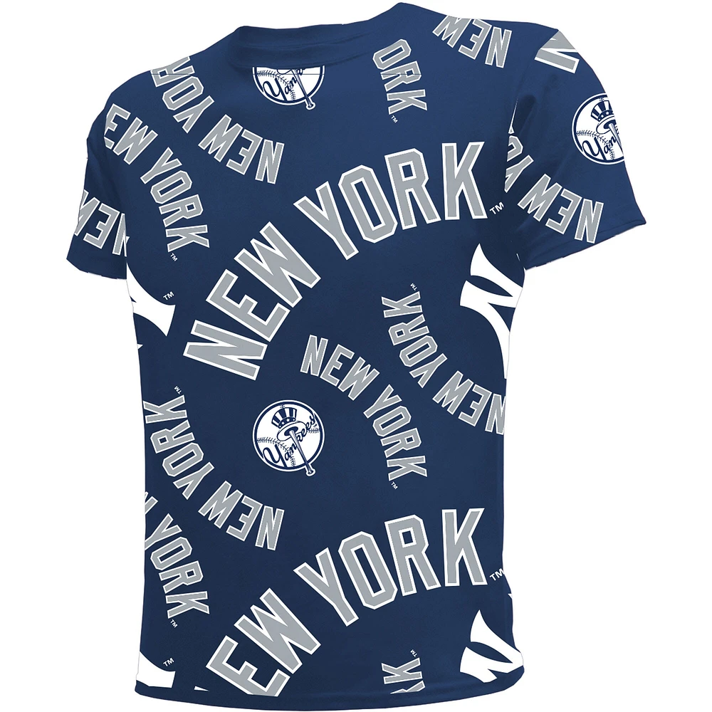 T-shirt de l'équipe des Yankees New York bleu marine Stitches pour jeune