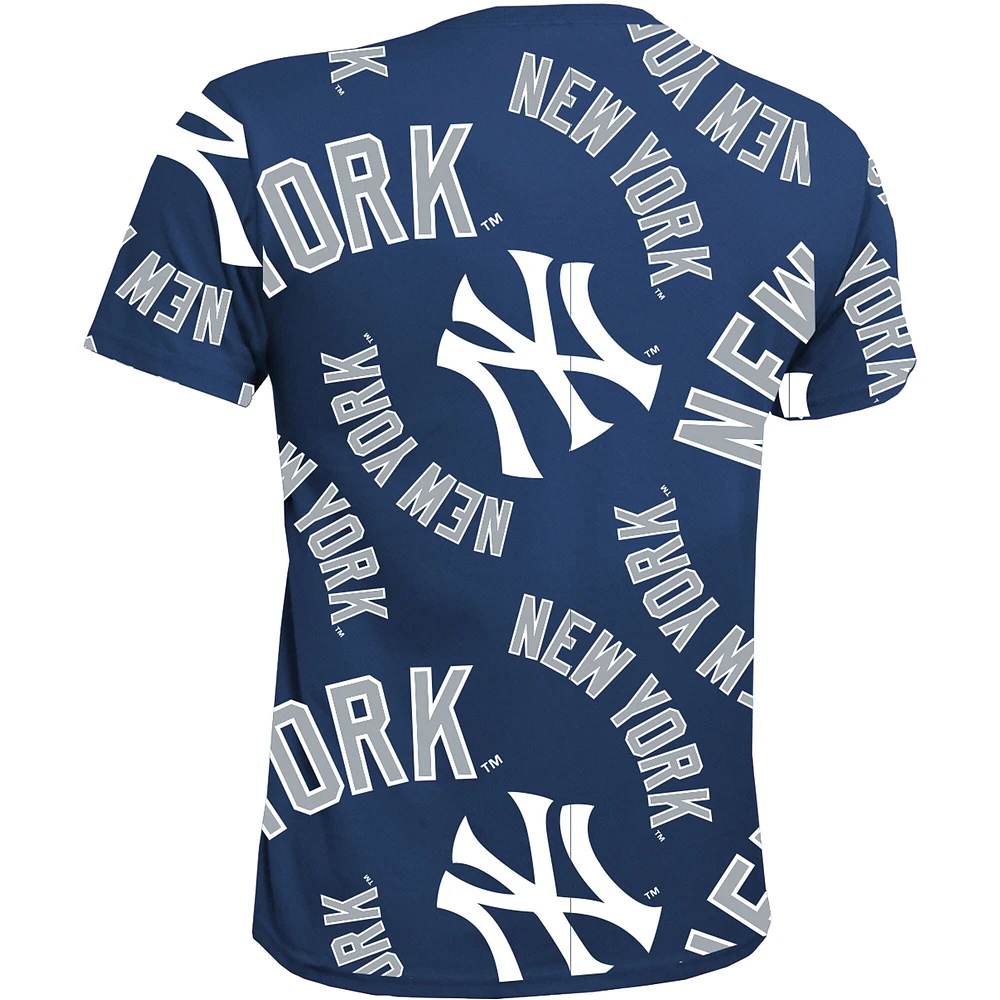 T-shirt de l'équipe des Yankees New York bleu marine Stitches pour jeune