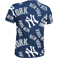 Youth Stitches Navy New York Yankees Allover Team T-Shirt