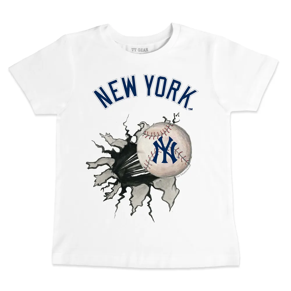 Lids New York Yankees Tiny Turnip Youth Baseball Tear T-Shirt - White