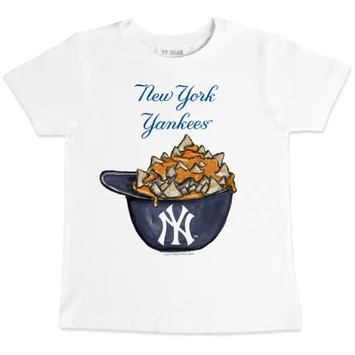 Youth Tiny Turnip White New York Yankees Teddy Boy T-Shirt Size: Large