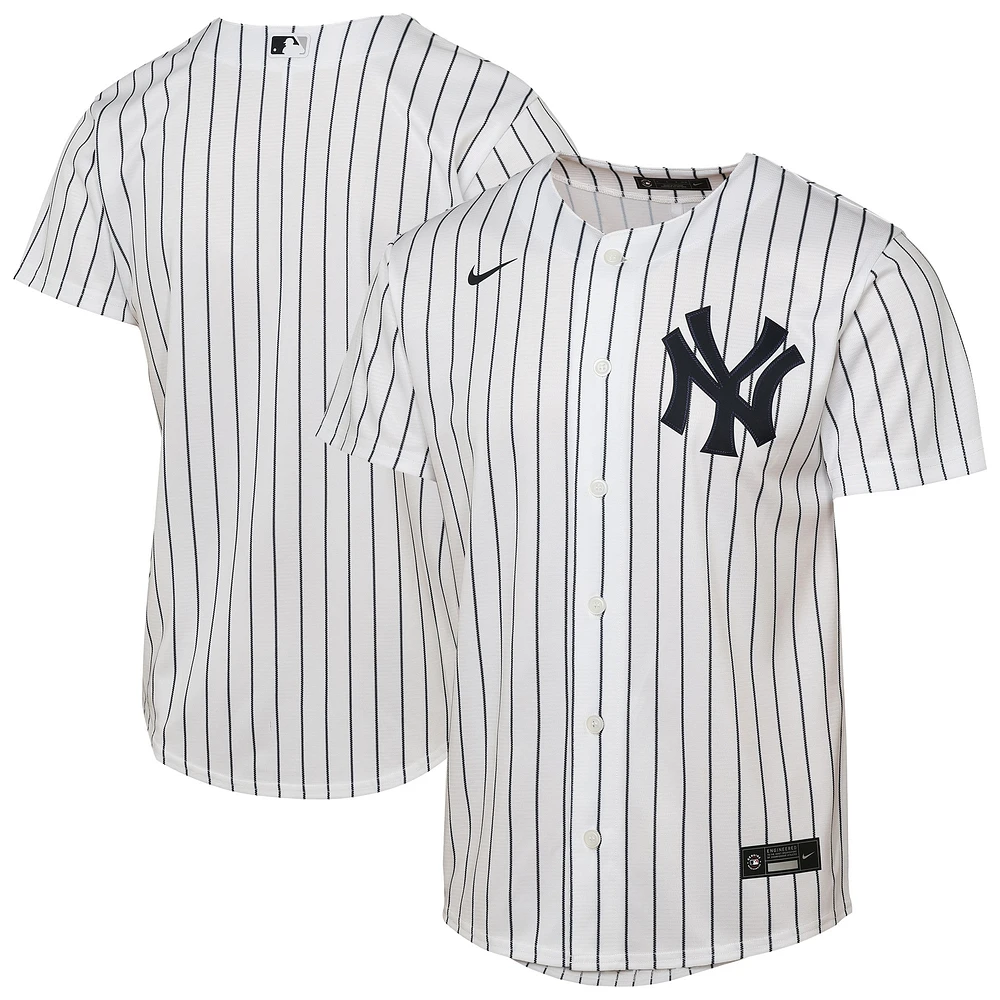 Youth White New York Yankees Home Replica Jersey