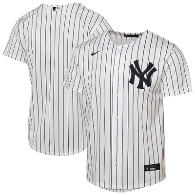 Youth  White New York Yankees Home Replica Jersey