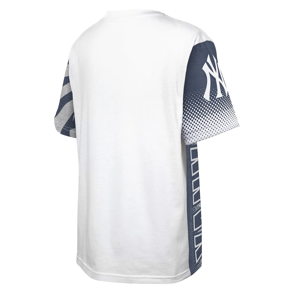 T-shirt blanc Impact Hit Bold des Yankees de New York pour jeunes