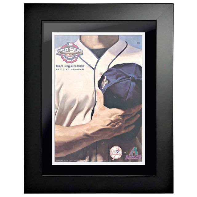 New York Yankees vs Arizona Diamondbacks 2001 World Series - Couverture de programme encadrée 12'' x 16''