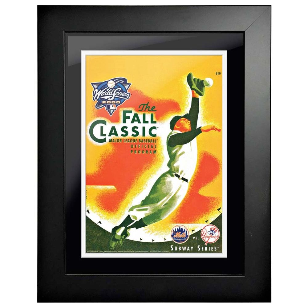 New York Yankees vs. New York Mets 2000 World Series Fall Classic - 12'' x 16'' Framed Program Cover