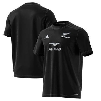 T-shirt adidas noir New Zealand Rugby 2024/25 AEROREADY pour homme