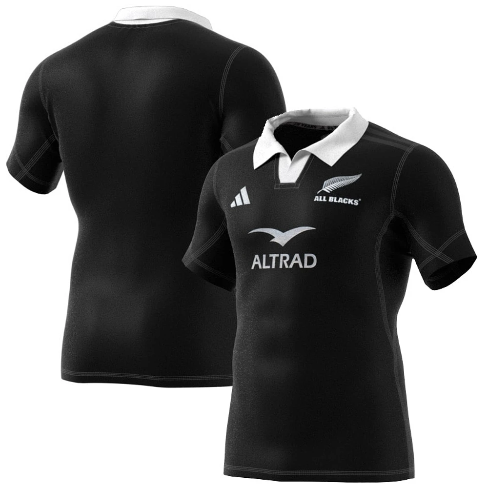 Men's adidas Black New Zealand Rugby 2024/25 Home Authentic Jersey