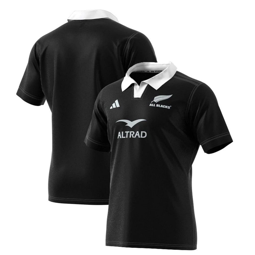 Men's adidas Black New Zealand Rugby 2024/25 Home Replica Jersey