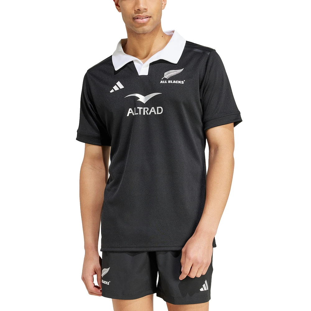 Men's adidas Black New Zealand Rugby 2024/25 Home Replica Jersey