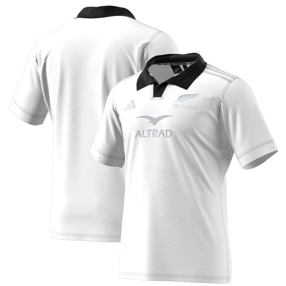 Men's adidas White New Zealand Rugby 2024/25 Away Replica Jersey