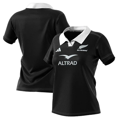 Maillot adidas noir New Zealand Rugby 2024/25 Domicile Replica pour femme