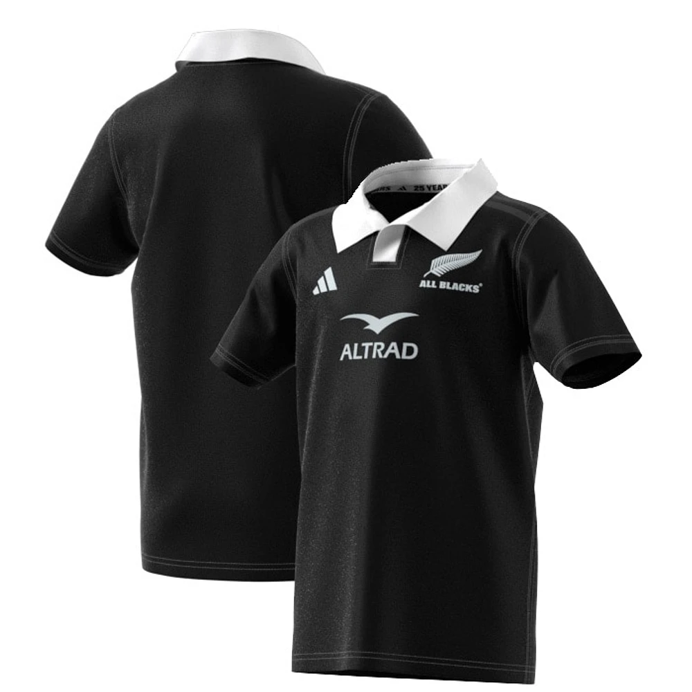 Youth adidas Black New Zealand Rugby 2024/25 Home Replica Jersey