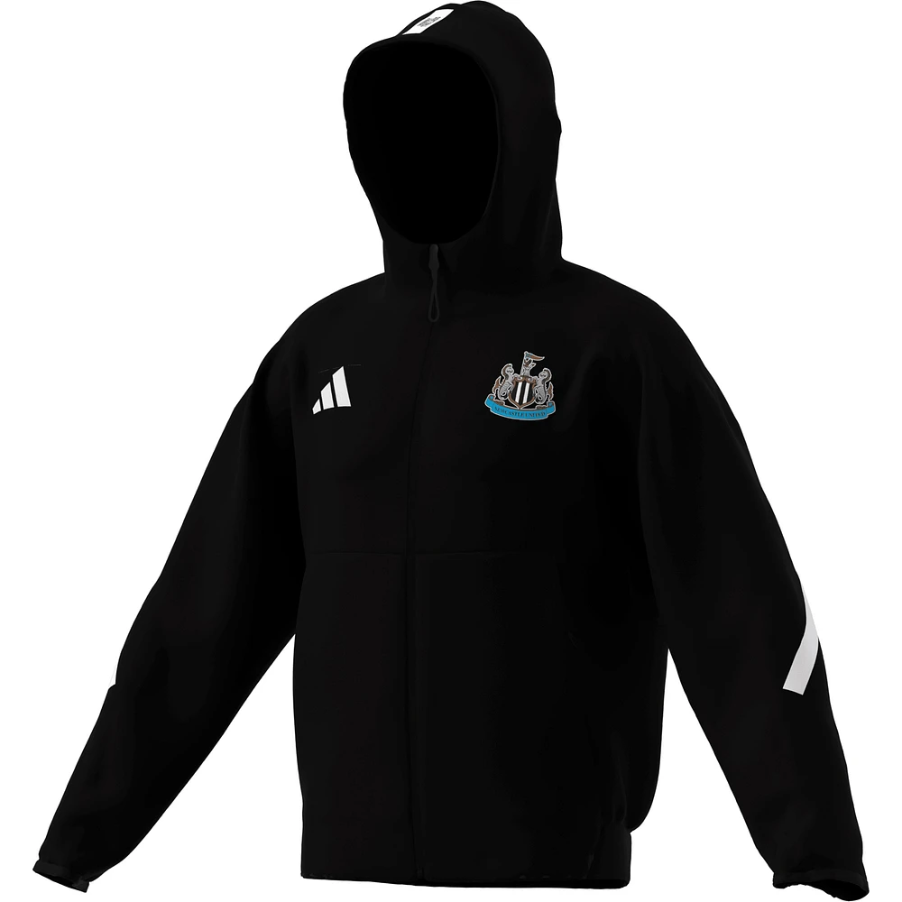 Men's adidas  Black Newcastle United 2025/26 Anthem Full-Zip Jacket
