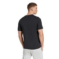 T-shirt adidas noir à trois bandes avec logo Newcastle United pour homme