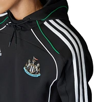 Men's adidas  Black Newcastle United Urban Purist Raglan Pullover Hoodie