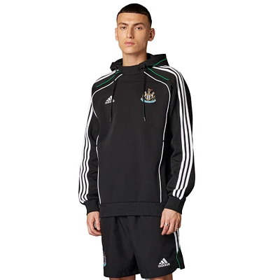 Men's adidas  Black Newcastle United Urban Purist Raglan Pullover Hoodie
